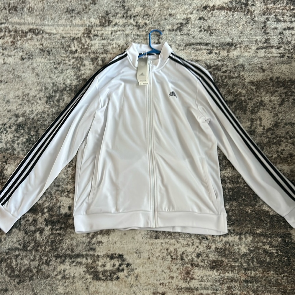 BRAND NEW Men’s XL Adidas’s PrimeGreen White Track Jacket